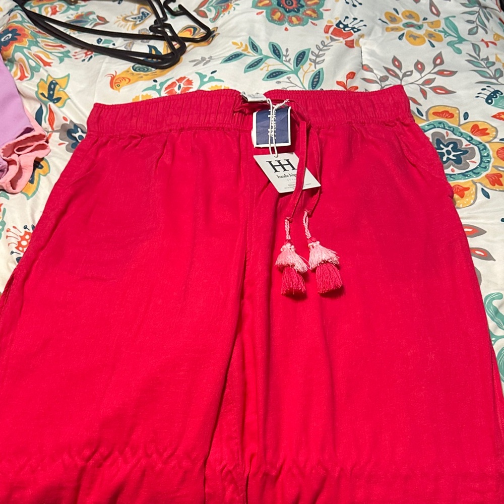 Haute Hippie Vibrant Pink High Waist Shorts